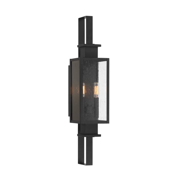 Ascott 2-Light Outdoor Wall Lantern in Matte Black