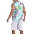 thumbnail image 2 of Xecao Dragonfly Floral print basketball shirt for both men and women, a unisex basketball jersey perfect for theme parties-3X-Large, 2 of 6