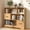 Oak, variant on Toy Storage Organizer with 2 Storage Bins,Toy Storage Cabinet, Toy Chest Storage for Playroom, Black