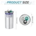 thumbnail image 2 of Condensador Uxcell CBB65, 60+12.5uF 370-440 VAC 50/60Hz, condensador redondo de arranque de motor de aire acondicionado CBB65 para sistemas HVAC, aire acondicionado, bomba de calor, 2 of 6