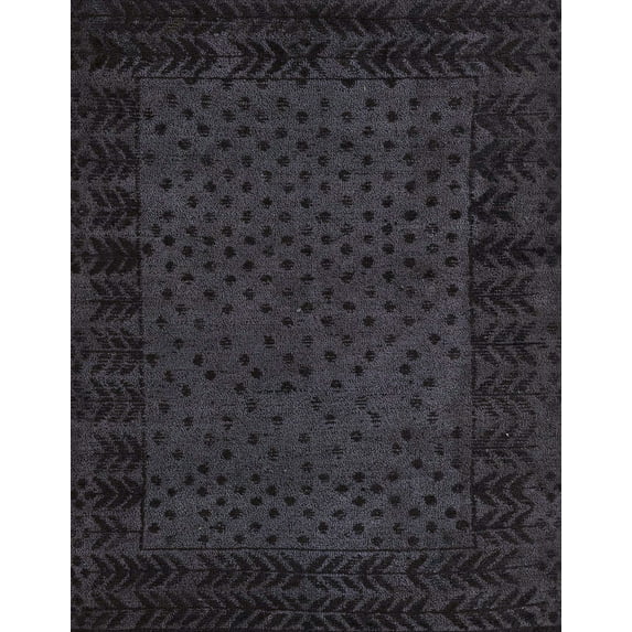 Ahgly Company Indoor Rectangle Abstract Gray Abstract Area Rugs, 8' x 12'