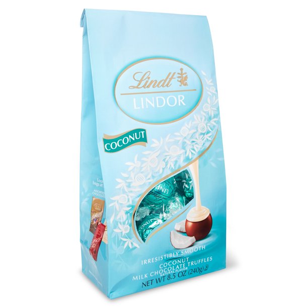 Lindt LINDOR Coconut Milk Chocolate Truffles, 8.5 oz