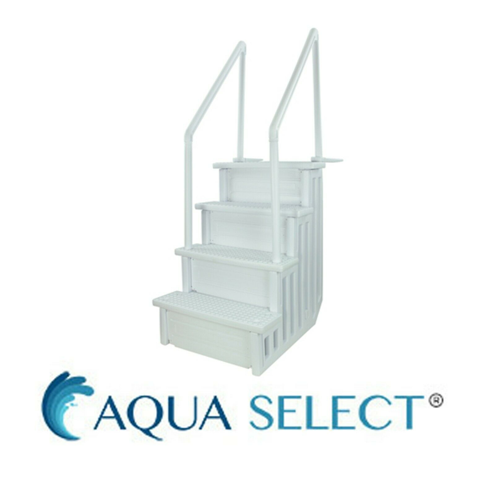 smart step and ladder system above ground swimming pool