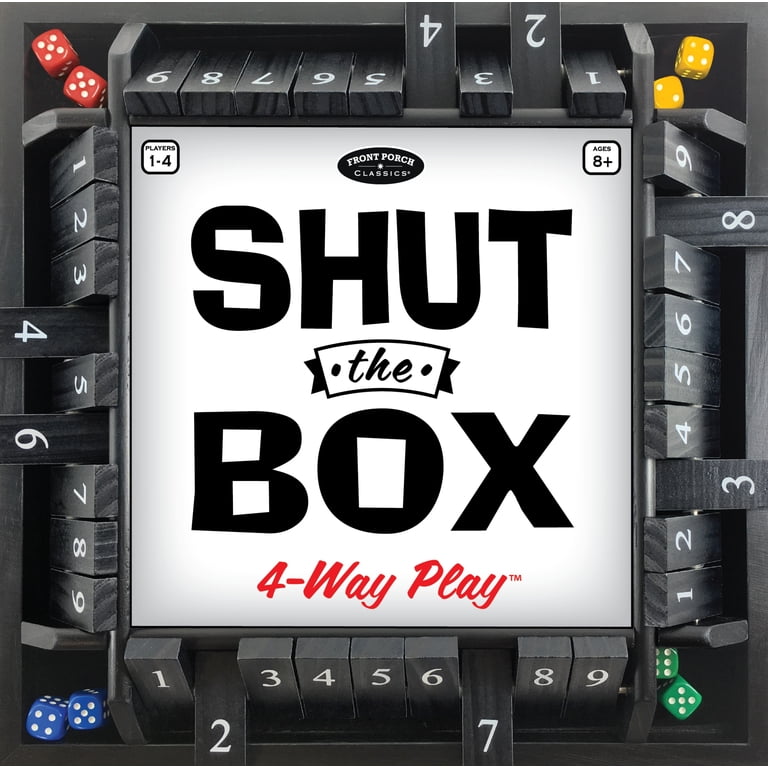 Front Porch Classics Shut The Box ゲーム Shut the Box 4-Way Play - Walmart.com