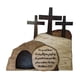 thumbnail image 1 of Escena de Pascua decoración de madera Estatuilla de tumba Sunnimix artesanía de madera rústica religiosa para mesa de oficina y hogar Estilo B, 1 of 8