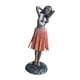 thumbnail image 1 of Muñeca hawaiana para salpicadero, ideal como regalo, tamaño mini, figura coleccionable, bailarina naranja, 1 of 9