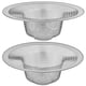 thumbnail image 1 of Paquete de 2 – Cesta de malla superior de 4,5 pulgadas/3 pulgadas – Colador de drenaje para fregadero de cocina, recogedor de alimentos grande de acero inoxidable. Canasta de malla completa efectiva y, 1 of 4