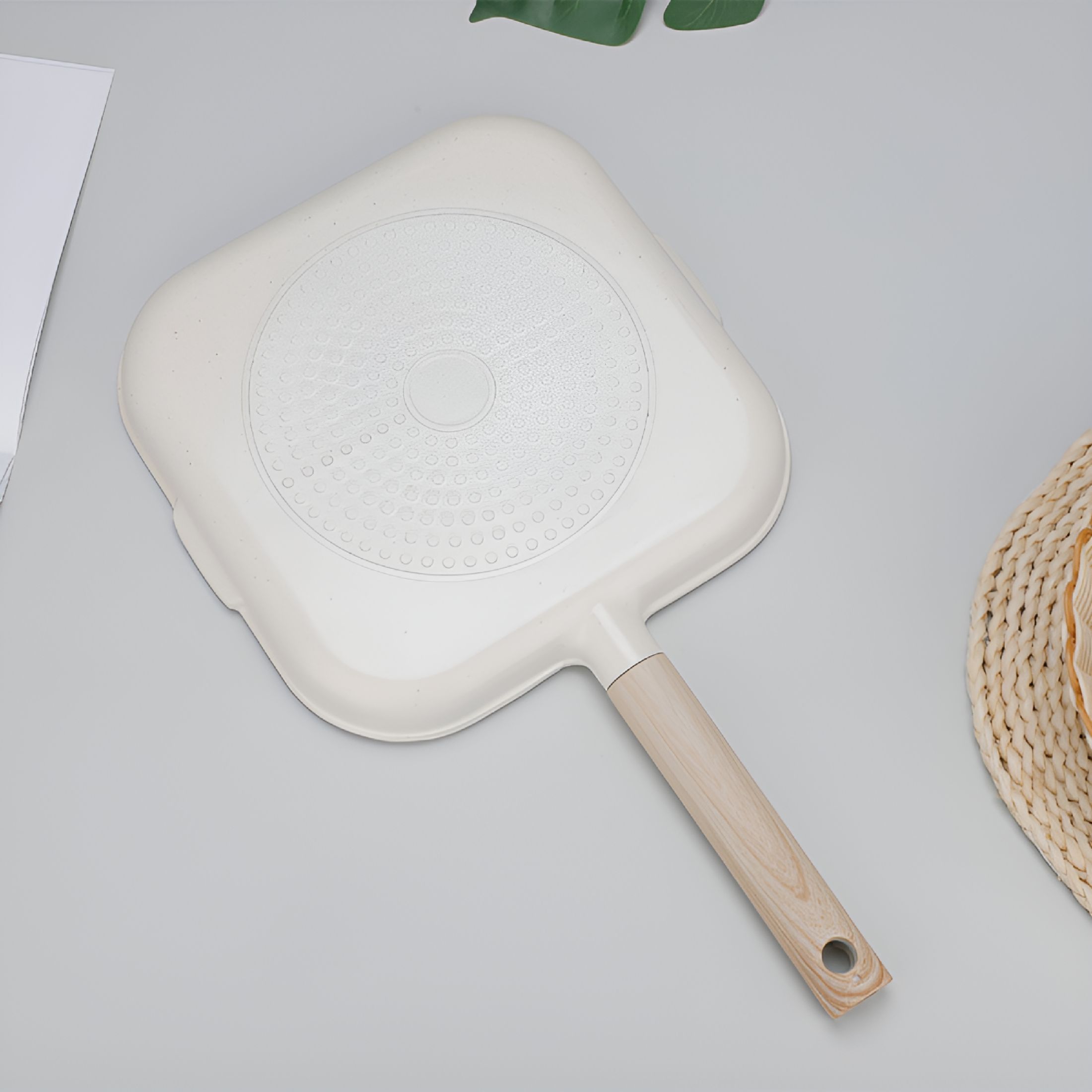 ACDANC Cookware Pots And Pans Set Non Stick Three In One Maifan Stone Multi Grid Frying Pan Breakfast Special Egg Artifact Steak Flat Non Stick Pan