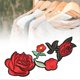 thumbnail image 3 of 2PCS Plum Blossom Cloth Sticker Embroidered Patch DIY Applique Craft Decoration Plum Blossom Set, 3 of 3