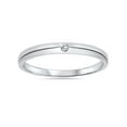 thumbnail image 3 of 2.5mm Solitaire Diamond Wedding Promise Engagagement Ring 14K, 3 of 4