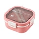 thumbnail image 2 of Fiudx Fiambrera Bento para Adultos, 5 Compartimentos, a Prueba de Fugas y Apta para Microondas, Incluye Cuchara y Tenedor Reutilizables, Ideal para El Trabajo o La Escuela, Portátil y Fácil de Limpia, 2 of 6