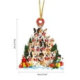 thumbnail image 3 of Para Árbol De Navidad, Colgante De Madera Para Perro De Navidad, Regalo De Decoración De Navidad Para Amigos Y Familiares Eigraketly HA042667-03, 3 of 6