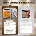 thumbnail image 2 of CERCKER Food-Dehydrator Machine 9 Stainless Steel Trays, 1000W High Watt Fruit Dehydrator Food Dryer, 7.7ft² Beef Jerky Maker Machine 190ºF High Temp Control, 24H Timer Meat Dryer for Jerky, 2 of 8