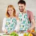 thumbnail image 3 of Green Christmas Tree Apron-Garden Aprons for Women with Pockets-Cotton Linen Waterproof Kitchen Cooking Gardening Aprons Adjustable for Kitchen,Cooking,BBQ and Salon 32"x27", 3 of 7