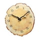 thumbnail image 5 of Reloj de pared con anillo , puntero luminoso con números arábigos, reloj rústico para interiores y exteriores, reloj de grano de madera para, 5 of 9