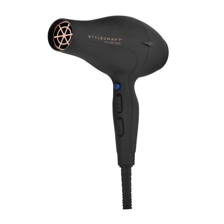 StyleCraft Tri-Plex 3000 Professional Hair Dryer - Black