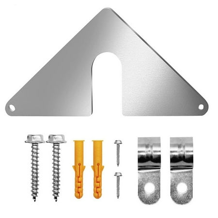 

Mounting Clamp Plate for Outdoor Faucets Triangular Hose Faucet Mounting Bracket