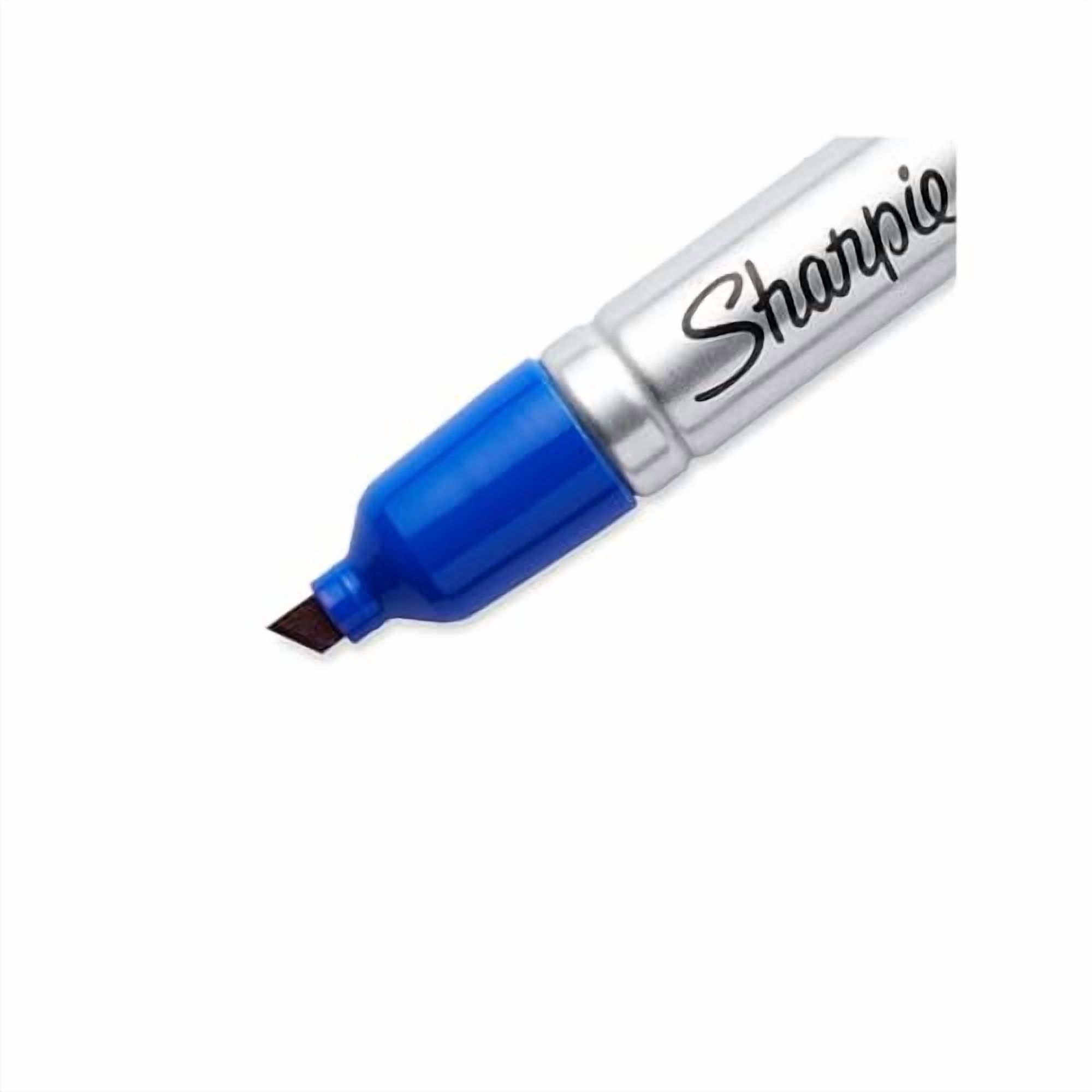 Sharpie King Size Permanent Marker, Chisel Tip, Blue Ink, Dozen (SAN15003)