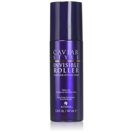 Caviar Style Invisible Roller Contour Setting Spray, 5 Ounce, Leave Hair Soft And Silky By