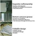 thumbnail image 3 of Huanglei Camping Stove Windscreen Plates Steel Camp Stove Windscreen Folding Outdoor Picnic Cooker Stove Wind Screen Windshield With Drawstring Bag For Camping Hiking Picnic Backpacking, 3 of 8