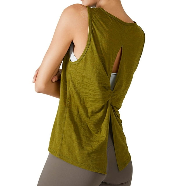 Lixiuxyad Débardeurs Amincissants pour Femmes T-Shirt Décontracté à Manches Courtes Respirant Confortable à Col Rond pour le Sport et le Port Été Automne