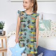 thumbnail image 4 of Vsdgher Style Hawaïen pour Filles Chemises de Nuit Manches Courtes à Volants Robe de Nuit Pyjama pour Fête Pyjama-TTG, 4 of 6
