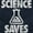 Navy, variant on Science Saves Nerdy Scientist Geek Zip Up Hoodie Men's Women's Brisco Brands L