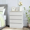 thumbnail image 4 of Ktaxon 4 Drawer Dressers Nightstand, Wooden Chest, Modern Wide Storage for Bedroom, Office, Living Room, White, 4 of 12