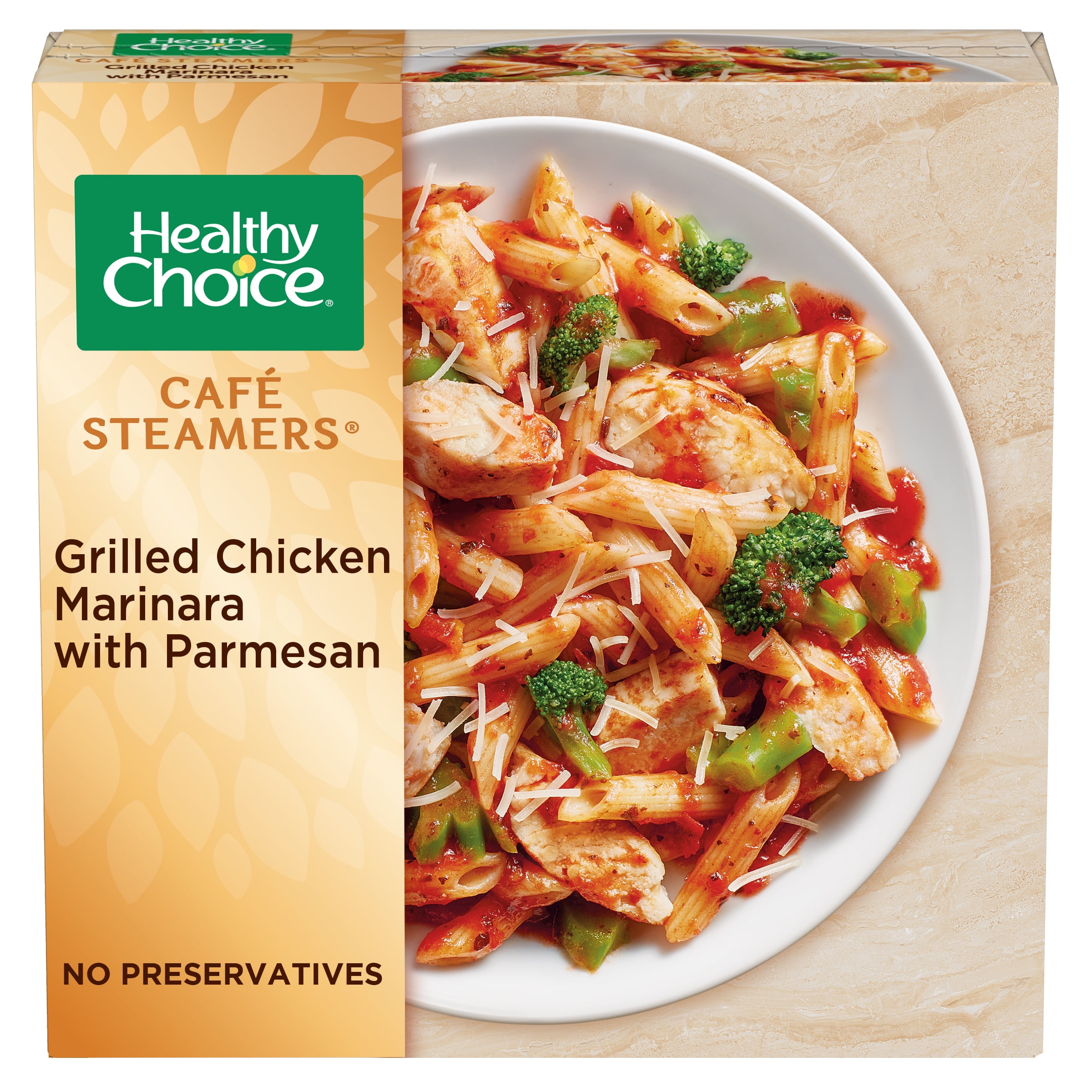 Healthy Choice Cafe Steamers Grilled Chicken Marinara with Parmesan Frozen Meal, 9.5 oz (Frozen)