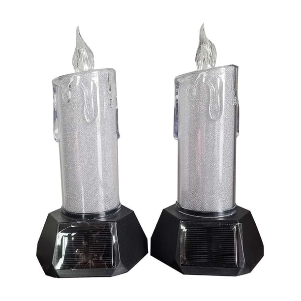 Price cut Solar Candle Light Outdoor Candle Ground Light Garden Decorative Light Camping Atmosphere Light