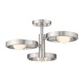 thumbnail image 2 of Golden Lighting 8330-3SF PW Sloane Semi-Flush Plafonnier 3 Light&44; Étain, 2 of 6