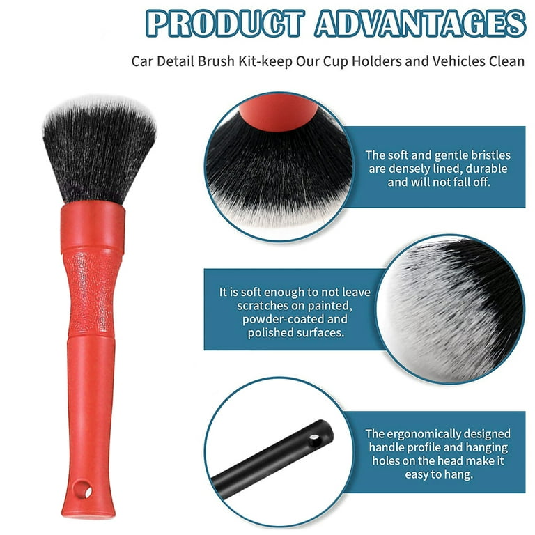 Car Wash Accessories Car Detailing Brushes for Interior Cleaning