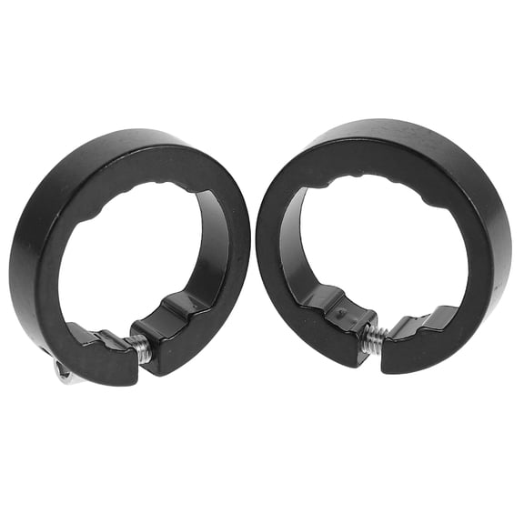2Pcs Bicycle Grips Bike Grips Clamps Ring End Lock Rings Aluminum Alloy Bike On Clamps for Road Bike Bicycle Grips Bike Grips Clamping Rings Bike Handlebar Grip Black