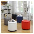 thumbnail image 2 of Designs4Comfort Round Accent Storage Ottoman with Reversible Tray Lid, 2 of 9