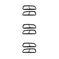 thumbnail image 2 of Transemion 2pcs/set Easy Installation Car Exhaust Pipe Cover Trim Durable Stainless Steel Enhanced Protection glossy black 3Set, 2 of 6