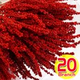 thumbnail image 2 of Nueva rama de bayas rojas de Navidad, corona de flores artificiales de estambre de bayas de acebo para adornos de árbol de Navidad, fiesta de Año Nuevo, decoración del hogar, 2 of 5