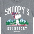 thumbnail image 3 of Peanuts - Snoopy's Ski Resort - Toddler And Youth Short Sleeve Graphic T-Shirt, 3 of 6
