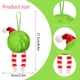 thumbnail image 3 of Bolas de adornos para árboles de Navidad | Textura verde peluda • Acento de cinta • Decoraciones navideñas de toque suave • Adornos colgantes duraderos • Encanto festivo moderno • Una pieza, 3 of 9