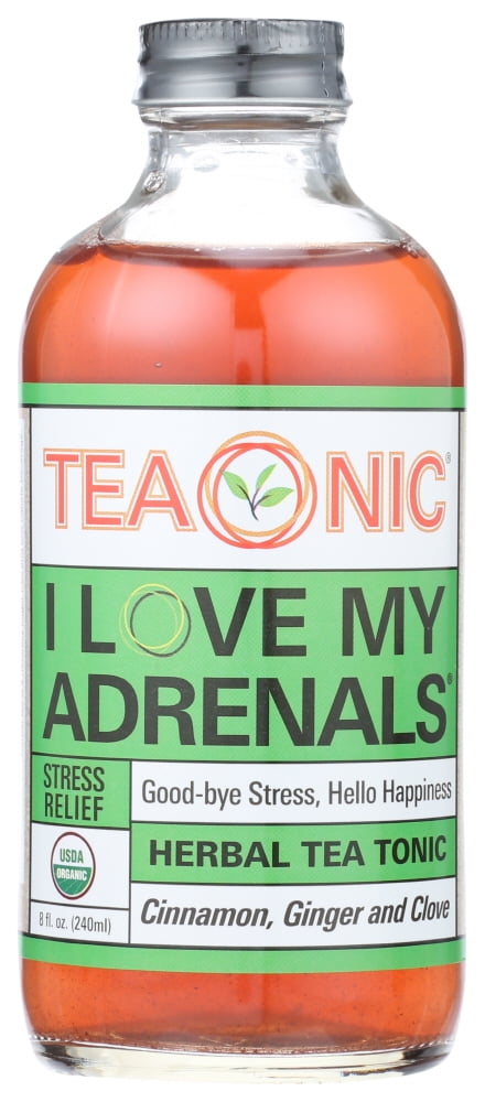 Teaonic I Love My Adrenals Herbal Tea Supplement , 8 Fl Oz