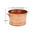 thumbnail image 6 of Benjara Hammered Pattern Galvanized Farmhouse Style Tub- Copper, 6 of 7