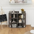 thumbnail image 4 of Costway 3-Tier Kids Corner Toy Storage Organizer with USB Ports and Outlets 9 Cubbies Grey, 4 of 9