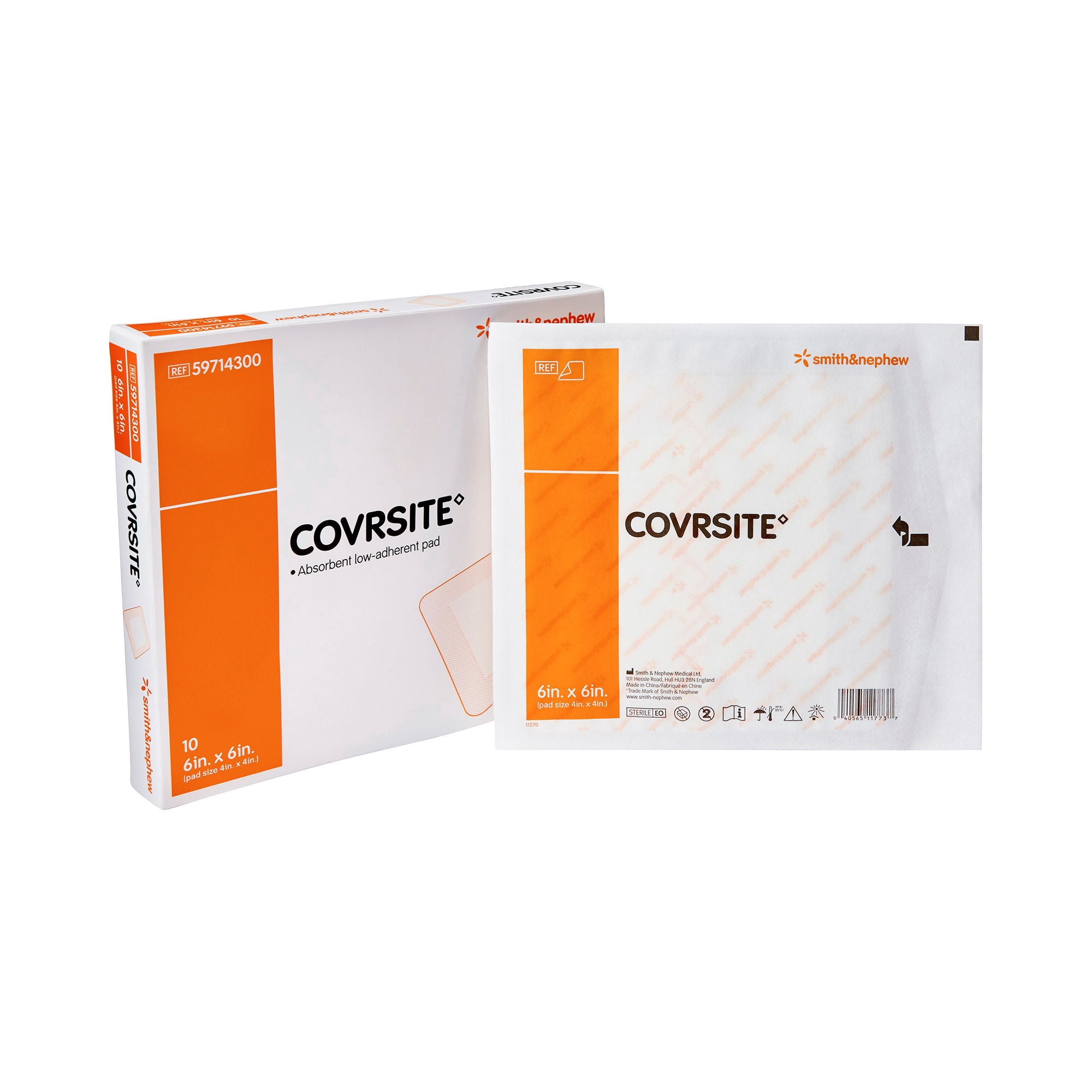 COVRSITE Composite Dressing, Non-Sterile, 6 in x 6 in, 10 Count, 1 Pack