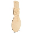 thumbnail image 2 of Wooden Snowman Cutout 14-inch, Pack of 2 Unfinished Christmas Wood Cutouts for Crafts, Door Hangers & Party Décor, by Woodpeckers, 2 of 5