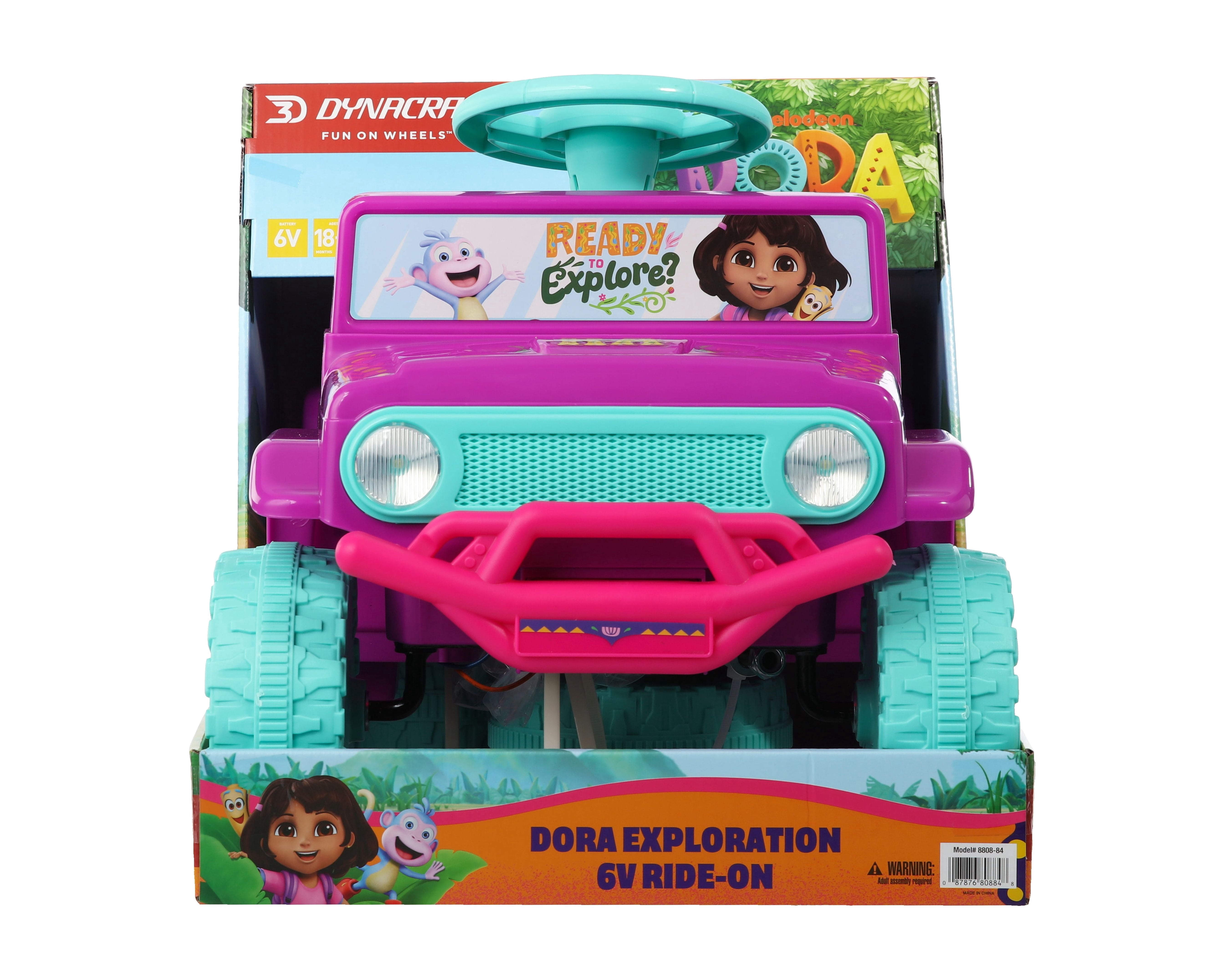 Dynacraft Dora the Explorer 6V Battery-Powered Ride-On for Ages 18 Months-3 Years, 1 Count