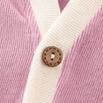 thumbnail image 4 of AherBiu Toddler Girls Clothes Kids Cardigans Button Open Front Long Sleeve Cute Knitted Coats Outwear with Pocket, 4 of 7