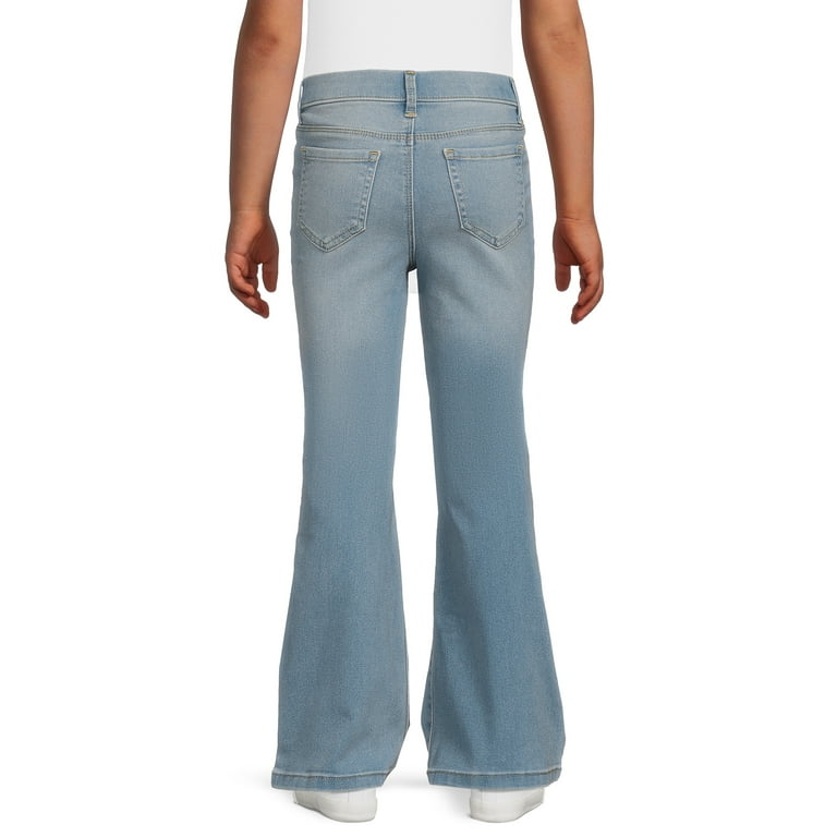 【WONDER WONDER】Nylon Denim Reversible Clr 2Way Wide Pt Wonder Nation Girls Core Flare Jegging, Sizes 4-18 & Plus