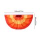 thumbnail image 3 of Bandera de abanico de rayas gratonadas | Poliéster naranja | Doble costura impresa | Cabecera de lienzo | Ojales metálicos | Colgado exterior en interiores | 2 Pack | Diámetro de 47,2 pulgadas, 3 of 7