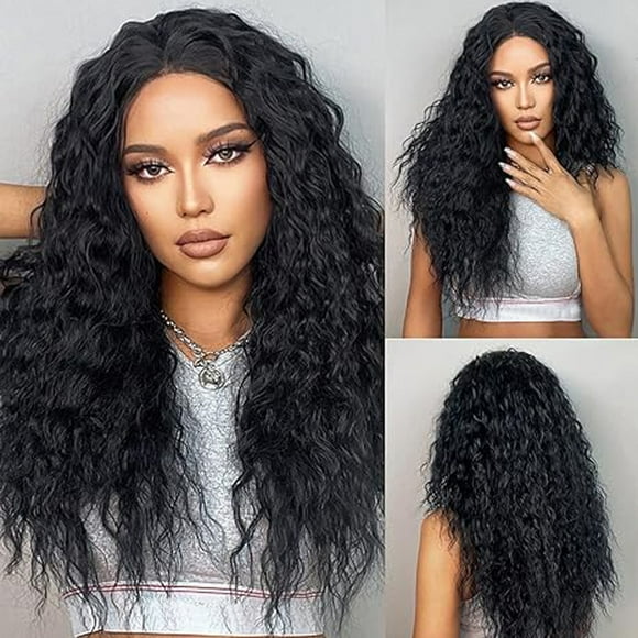 Fiudx Pelucas Encaje, Cabello Humano Grado 10A, Rizadas Prearrancadas, Ajustables 13X6, con Encaje Transparente Sin Pegamento, para Mujer, Comodas para Uso Diario, con Política de Devolución de 30 Dí