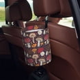 thumbnail image 5 of Easygdp Forest Wild Mushroom Car Trash Can Garbage Car Accessories Trash Can Car Waste Bin for for Driver and Passenger Any Vehicle, 5 of 7