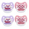 Dr. Brown's Stage 1 PreVent Unique Pacifier, Pink, 4 Ct